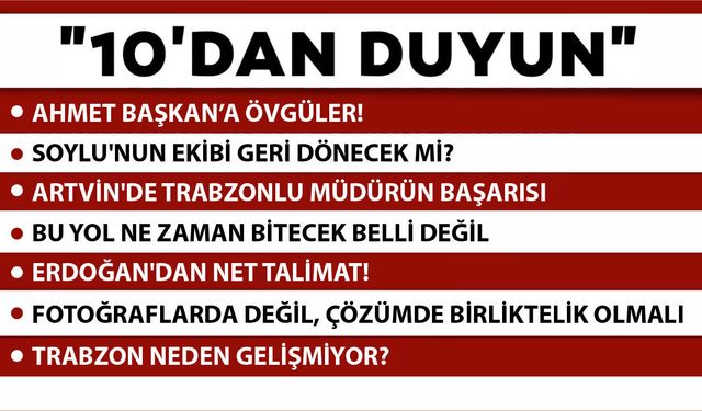 10' DAN DUYUN -30.03.2026