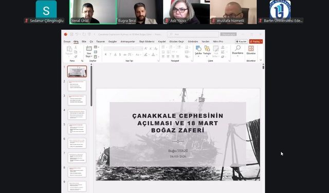 BARÜ'de Çanakkale Cephesi ve 18 Mart Boğaz Zaferi anlatıldı