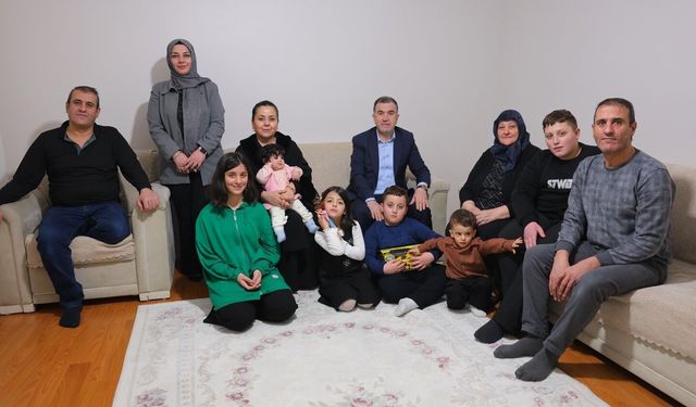 Bayburt'ta şehit ve gazi ailelerine bayram ziyareti