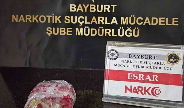 Bayburt'ta uyuşturucuyla mücadele devam ediyor