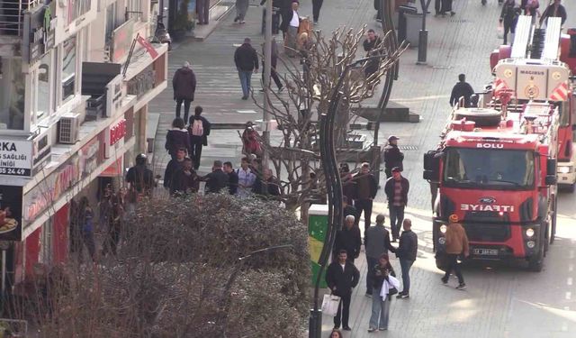 Bolu'da yanık kokusu itfaiye ekiplerini harekete geçirdi