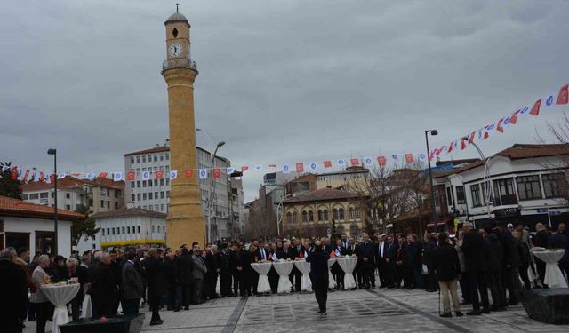 Çorum'da bayramlaşma törenine yoğun katılım