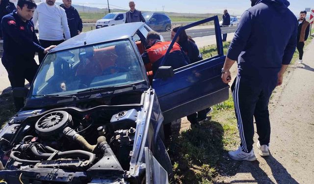 Çorum'da trafik kazası: 1 yaralı