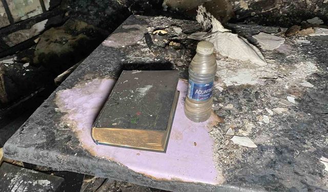 YANGIN SONRASI İBRETLİK GÖRÜNTÜ!"