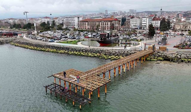 Ordu'da Ay Işığı İskelesi yenileniyor