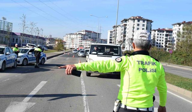 Ordu'da bir haftada 18 binden fazla araç ve sürücüsü denetlendi