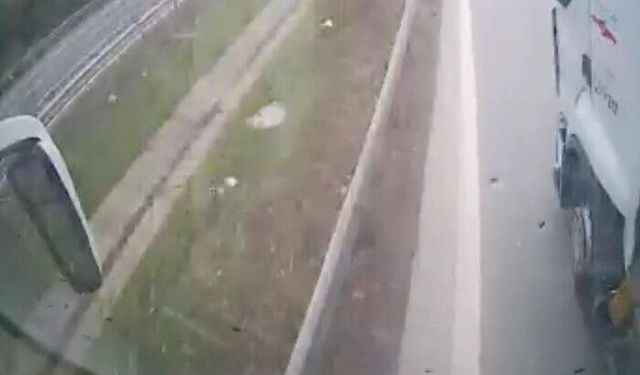 Otobüs şoförünün manevrası faciayı önledi: O anlar kamerada