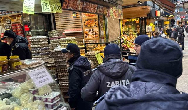 Zonguldak'ta zabıtadan 'kaldırım işgali' denetimi