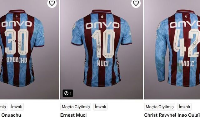 İMZALI VE MAÇTA GİYİLMİŞ FORMALAR SATIŞTA!