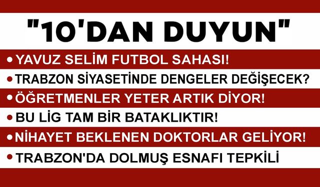 10 'DAN DUYUN- 04.03.2026