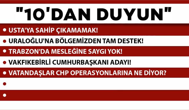 10'DAN DUYUN -01.04.2026