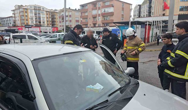 Araçtan gelen koku ekipleri harekete geçirdi