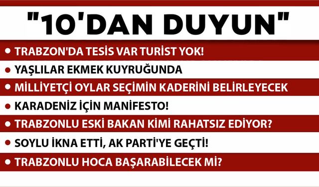 10 'DAN DUYUN- 12.05.2026