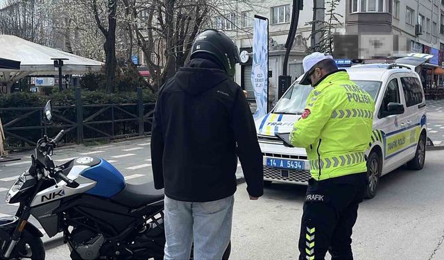 Bolu'da kural ihlali yapan bin 600 sürücüye ceza