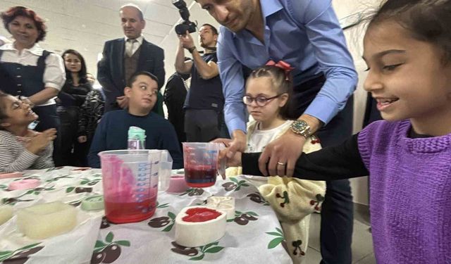 Bolu'da özel öğrenciler atık yağlardan sabun yapmayı öğrendi