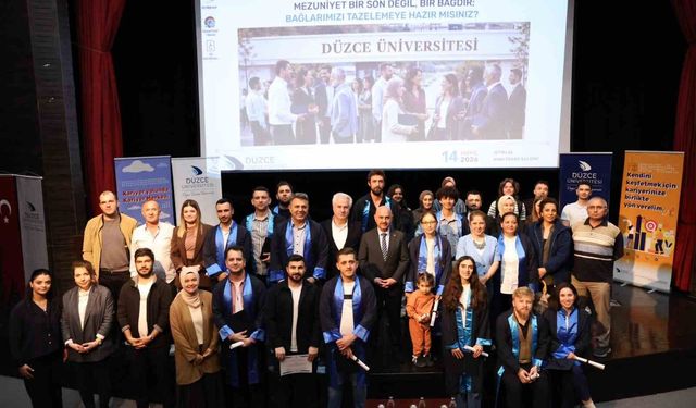 Düzce Üniversitesi'nde mezunlarla anlamlı buluşma