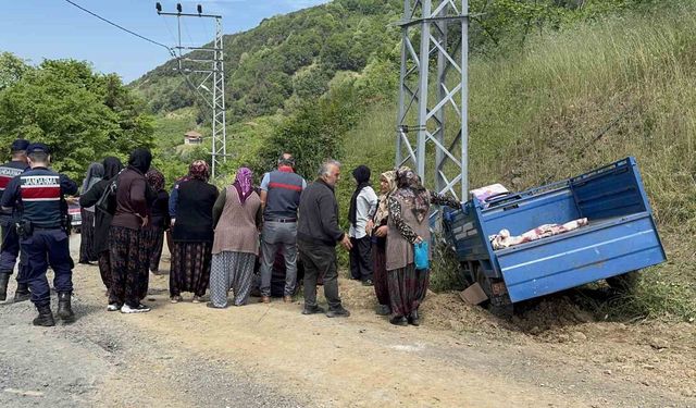 Kontrolden tarım aracı devrildi: 5 yaralı