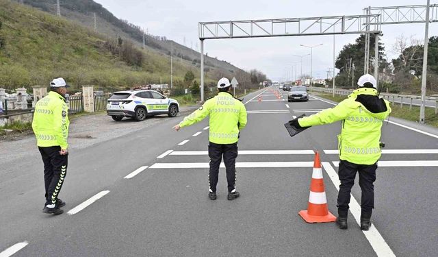 Ordu'da bir haftada 15 binden fazla araç ve sürücüsü denetlendi