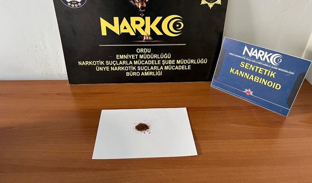 Ordu'da uyuşturucu operasyonu
