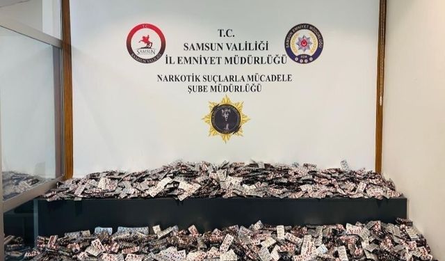 Samsun'da 33 bin uyuşturucu hap ele geçirildi: 2 kişi tutuklandı