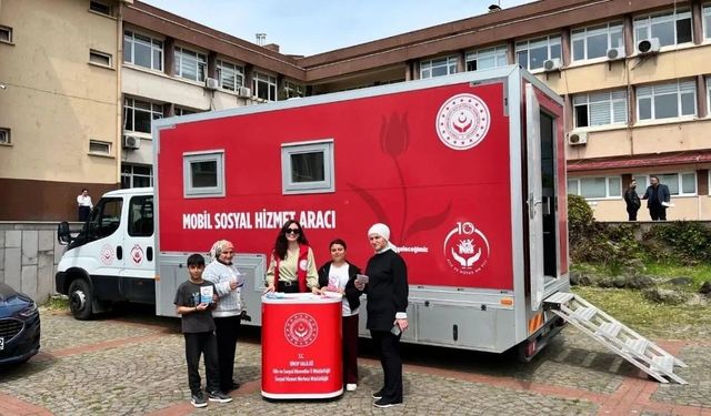 Sinop'ta 'Mobil Sosyal Hizmet Aracı' sahada