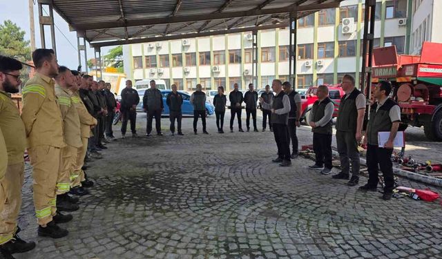 Zonguldak'ta orman yangınına karşı işbaşı eğitimleri sürüyor
