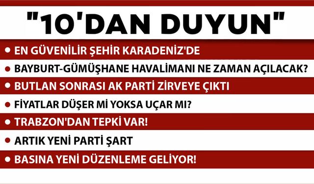 10 'DAN DUYUN-15.06.2026