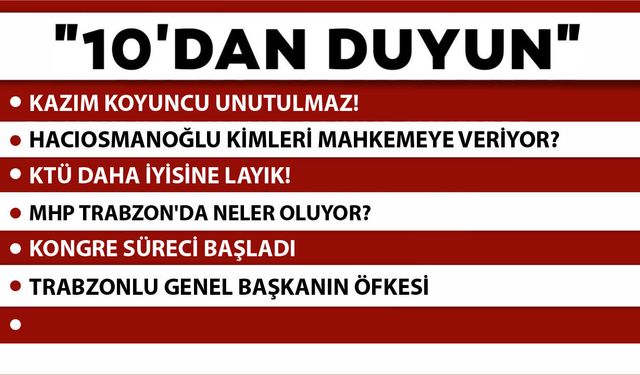 10 'DAN DUYUN-24.06.2026