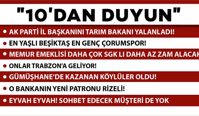 10 'DAN DUYUN-05.06.2026
