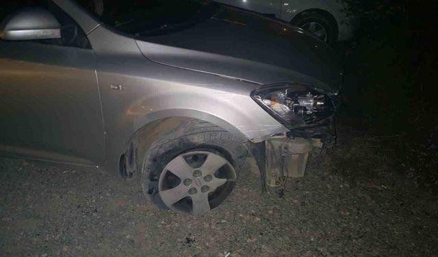 Bolu'da yön levhasına çarpıp kaçan alkollü sürücü kamerada bulundu