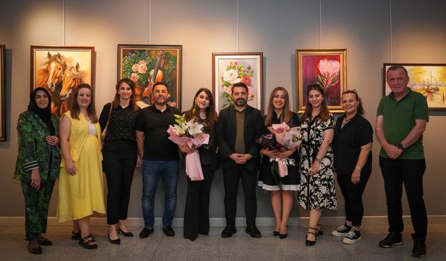 KURSİYERLERİN ESERLERİ SANATSEVERLERLE BULUŞTU