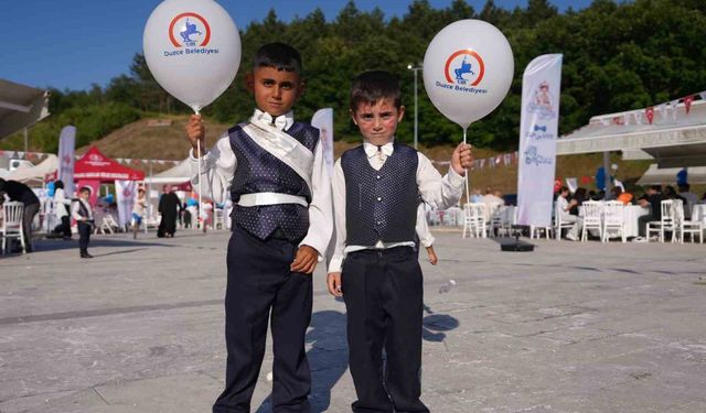 Düzce'de toplu sünnet şöleni coşkusu
