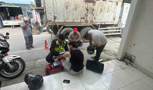 Samsun'da motosiklet kazası: 1 yaralı