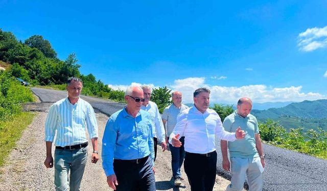 Ulubey'de sıcak asfalt ve beton yol çalışmaları devam ediyor