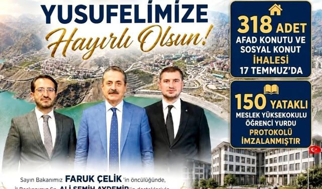 YUSUFELİ'NE HAYIRLI OLSUN