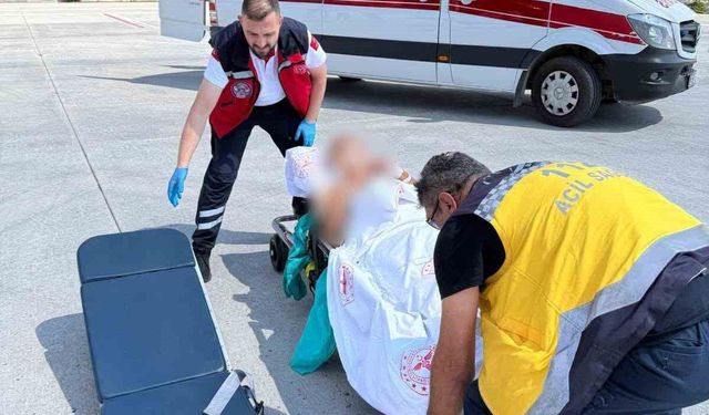 Ambulans helikopter 51 yaşındaki hasta için havalandı