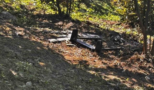 Düzce'de fındık bahçesine şüpheli bir cisim düştü