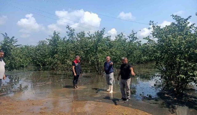 Sağanağın vurduğu Çarşamba'da hasar tespit çalışmaları sürüyor