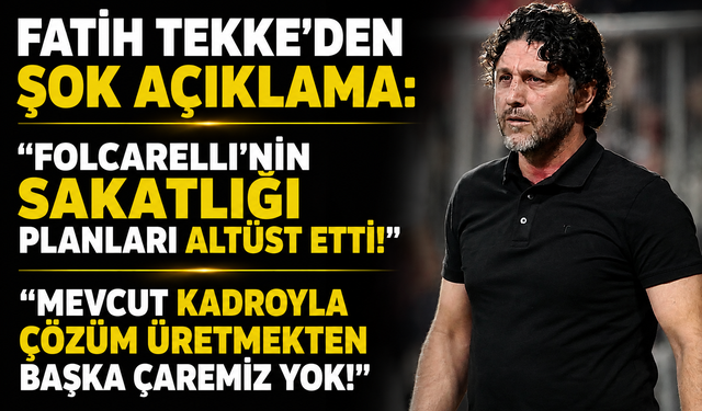 TEKKE "MEVCUT KADROYLA ÇÖZÜM ÜRETMEKTEN BAŞKA ÇAREMİZ YOK!"