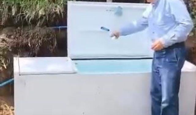 Atıl buzdolabını hayrat çeşmesine dönüştürdüler