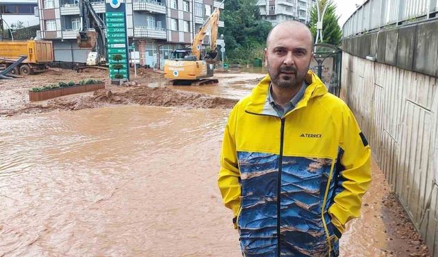İyidere Belediye Başkanı Saffet Mete: 'İlçemizde metrekareye 135 kg yağış düşmüş'