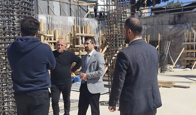 Aydıntepe Merkez Camii inşaatında çalışmalar sürüyor