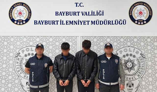 Bayburt'ta düzensiz göç operasyonlarında 5 şüpheli yakalandı