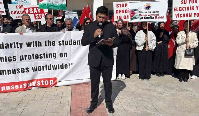Sinop'ta Filistin'e destek programı düzenlendi