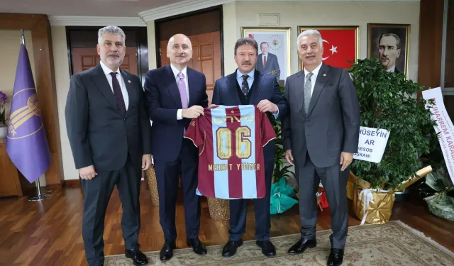 TRABZON HEYETİNDEN TESK BAŞKANI MEHMET YİĞİNER'E ANLAMLI ZİYARET!