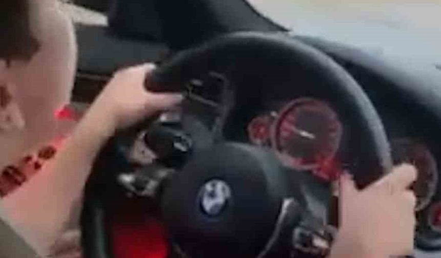 Bolu'da çocuğuna araba veren aileye ceza kesildi