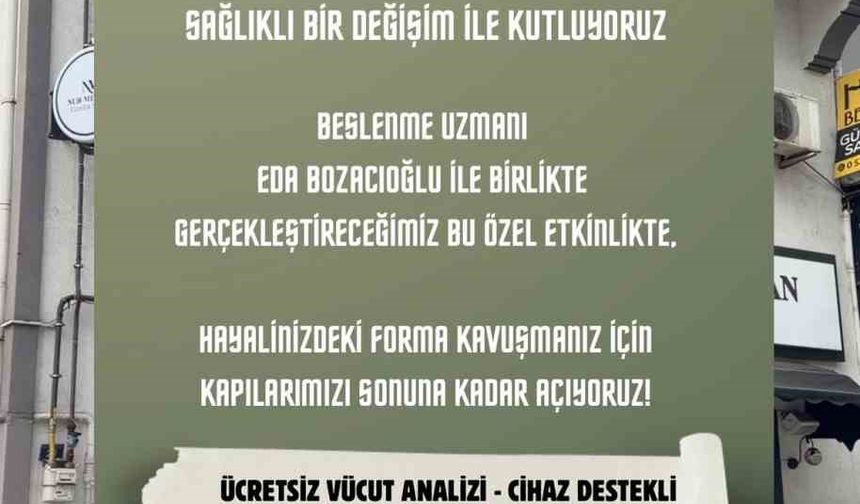 Ereğli'de ücretsiz diyetisyen desteği ve vücut analizi etkinliği