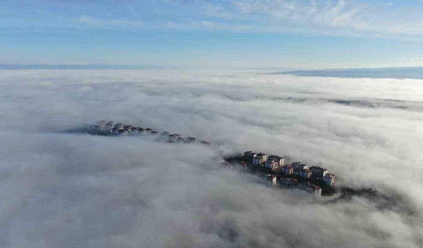 Kastamonu'da sis denizi görsel şölen sundu