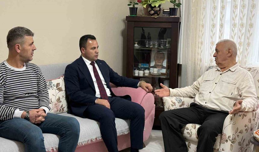 Kaymakam Uzan'ın ilk ziyareti şehit ailesi oldu