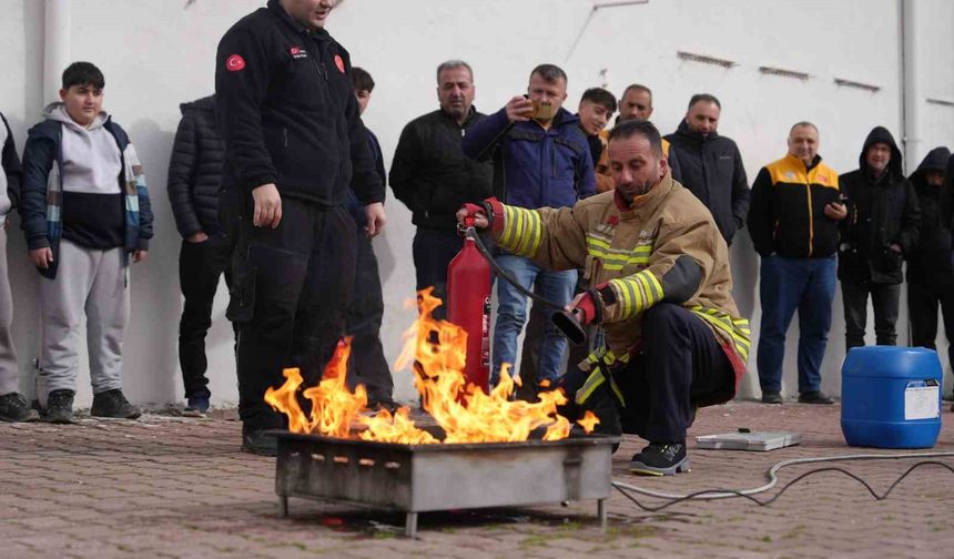 Minikler acil durum ve müdahale yöntemlerini öğrendi